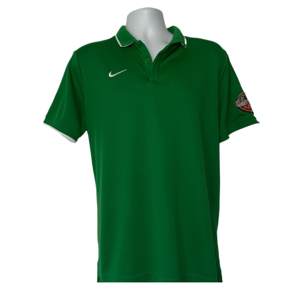 Nike Basketball Hall of Fame Green Polo Shirt Men’s Large CW3415-377